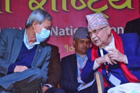 ओली र भीम रावलबीच कानेखुसी (फोटो फिचर)